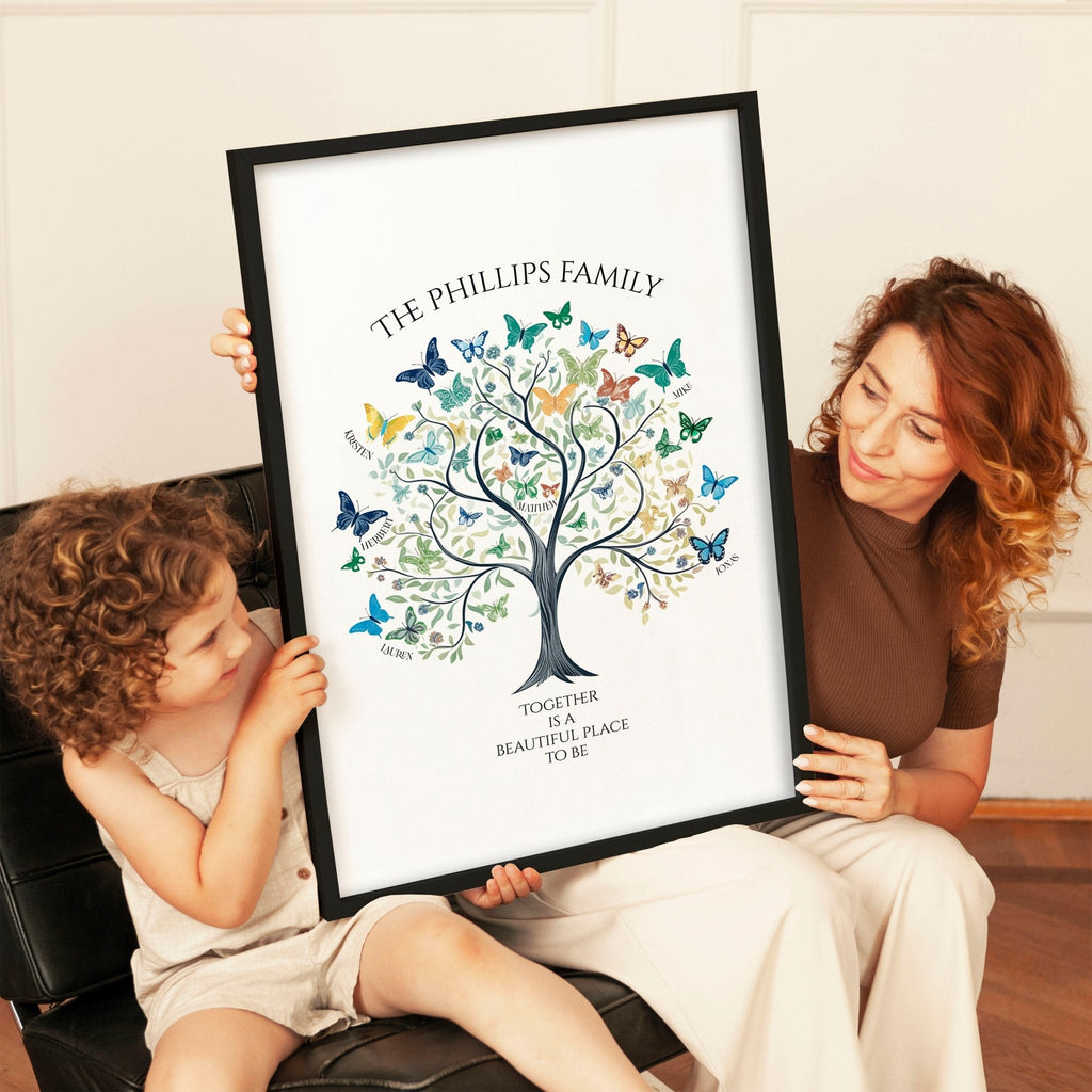 Family Tree Art | Set of 1 Botanical Wall art Prints