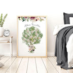 Family Tree Gift | wall art print