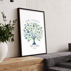 Family Tree Print | Set of 1 Botanical Wall art Prints