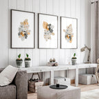 Botanical illustration wall decor | set of 3 wall art prints