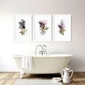 Wall pictures for bathrooms | set of 3 Farmhouse wall prints