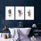 Wall pictures for bathrooms | set of 3 Farmhouse wall prints