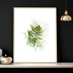 Botanical art prints | set of 3 wall art for living room