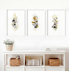 Living Room Wall Pictures – Set of 3 Floral Prints