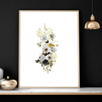 Living Room Wall Pictures – Set of 3 Floral Prints