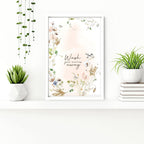 Bathroom decoration items | Set of 2 Shabby Chic wall art