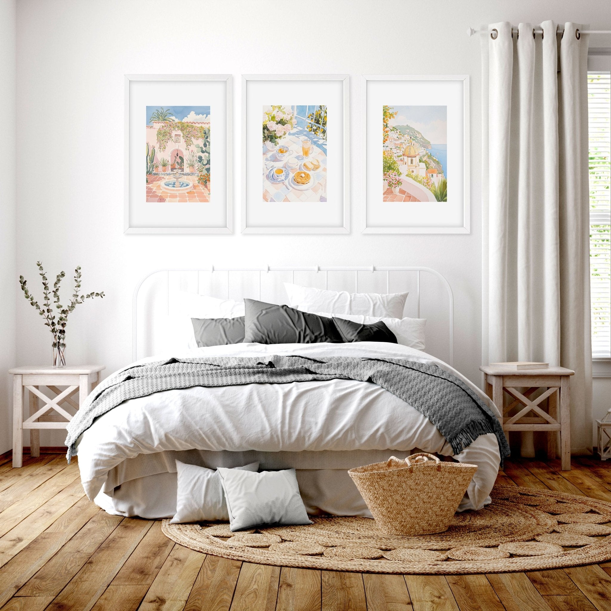 Framed Art Prints | Set of 3 Beach Decor Wall art Prints