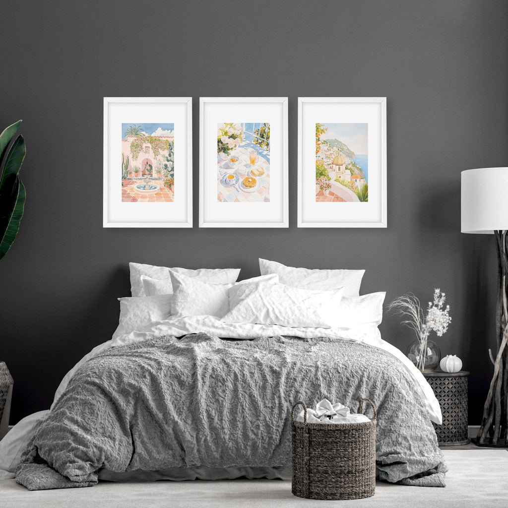 Framed Art Prints | Set of 3 Beach Decor Wall art Prints