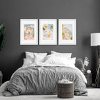 Framed Art Prints | Set of 3 Beach Decor Wall art Prints