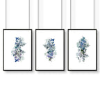 Framed pictures for bathroom | set of 3 Shabby Chic wall prints