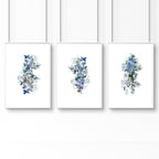 Framed pictures for bathroom | set of 3 Shabby Chic wall prints