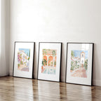 Framed Printed Artwork | Set of 3 Beach Decor Wall art Prints