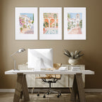 Framed Printed Artwork | Set of 3 Beach Decor Wall art Prints