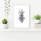 Framed prints bathroom | set of 3 Shabby Chic wall prints