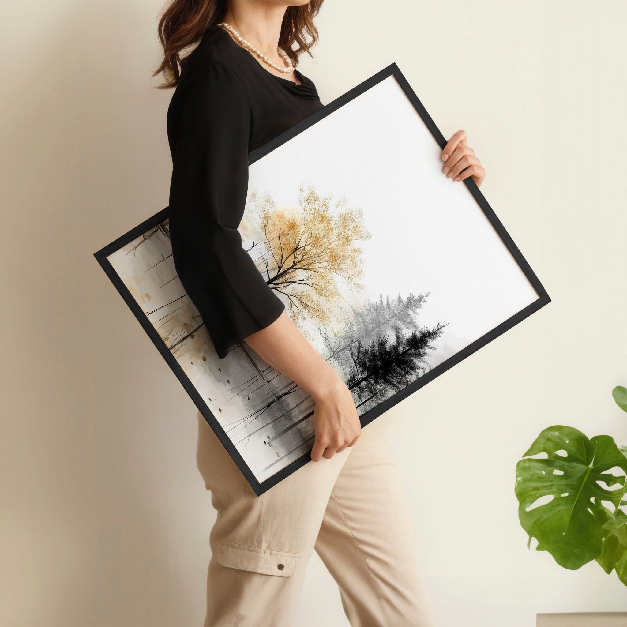 Framed Wall Art Set of 3 | Set of 3 Asian Inspired Wall art Prints
