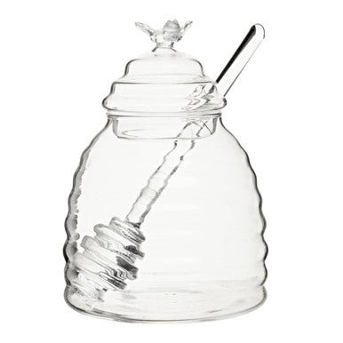 Freska Glass Honey Jar With Dipper - Nest UK