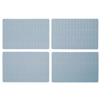 Frosted Deco Set Of 4 Blue Placemats - Nest UK
