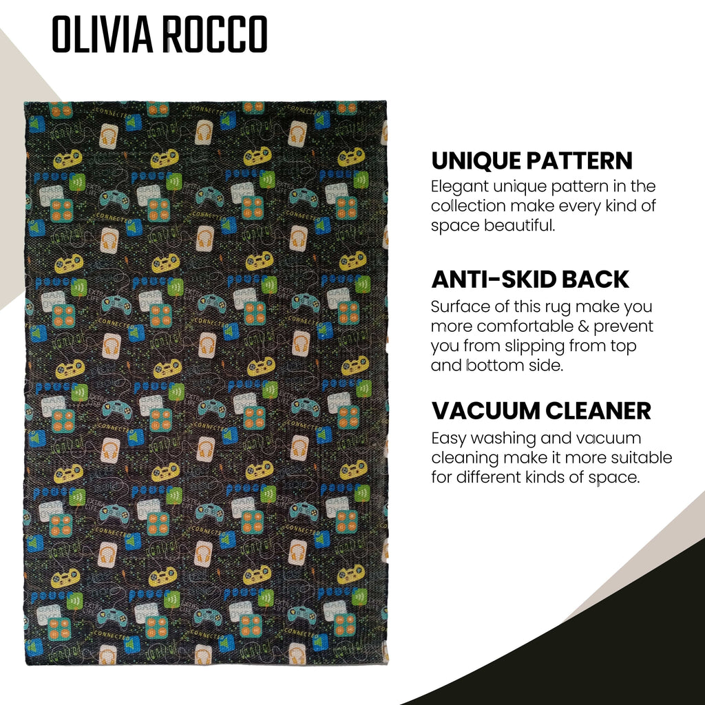 OLIVIA ROCCO Animal Print Non-Slip Soft Durable Floor Rug For Living Room Bedroom Hallway Office Eco-Friendly Plush Backing Easy-Clean