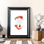 Garnet January Birthstone | wall art print