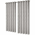 OLIVIA ROCCO Geometric Sparkle Blackout Curtains Soft Thermal Insulated Eyelet Ring Top For Living Room And Bedroom Drapes