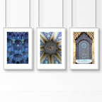 Geometry Islamic Art | set of 3 bedroom wall art