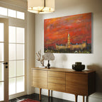 Glasgow University Dusk | Statement Interior Wall Art from Scotland
