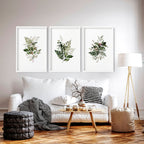 Greenery wall painting | set of 3 wall art prints