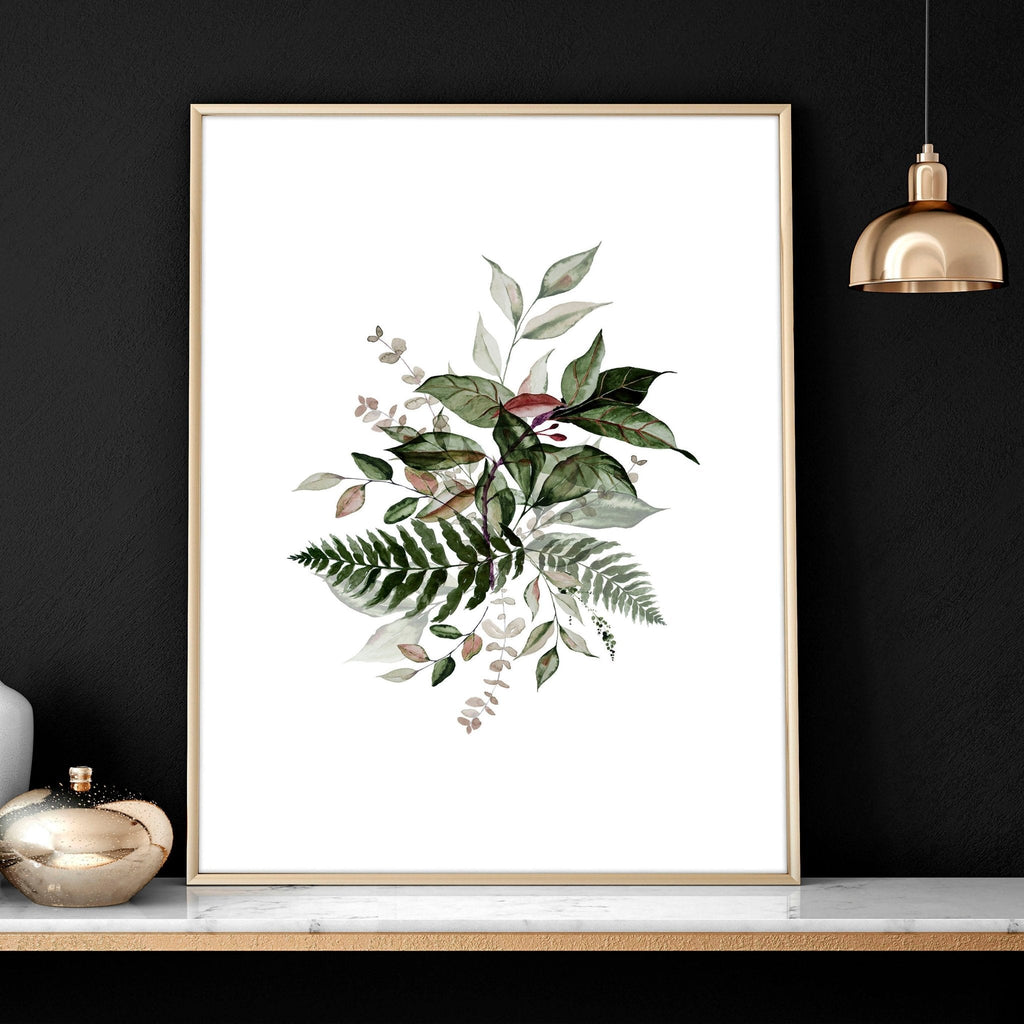 Greenery wall painting | set of 3 wall art prints
