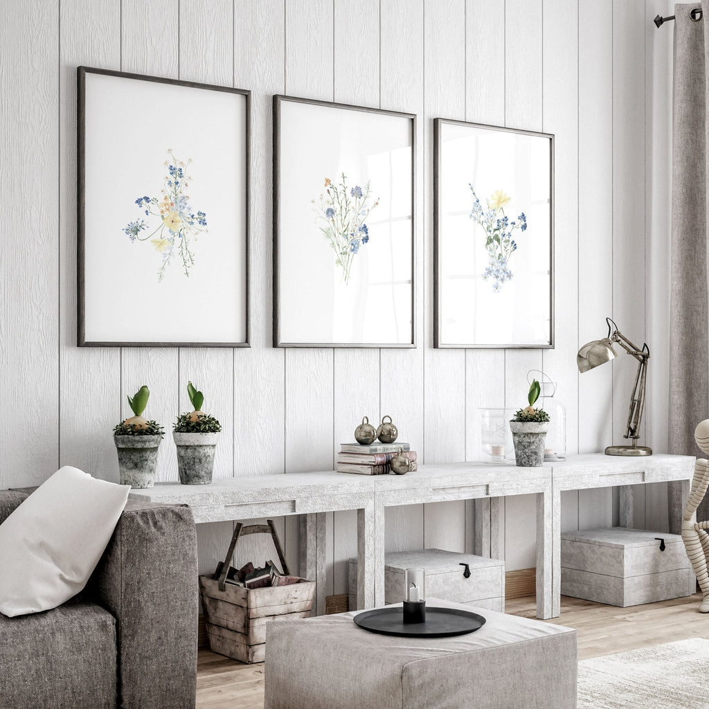 Greenery Prints | Set of 3 wall art prints
