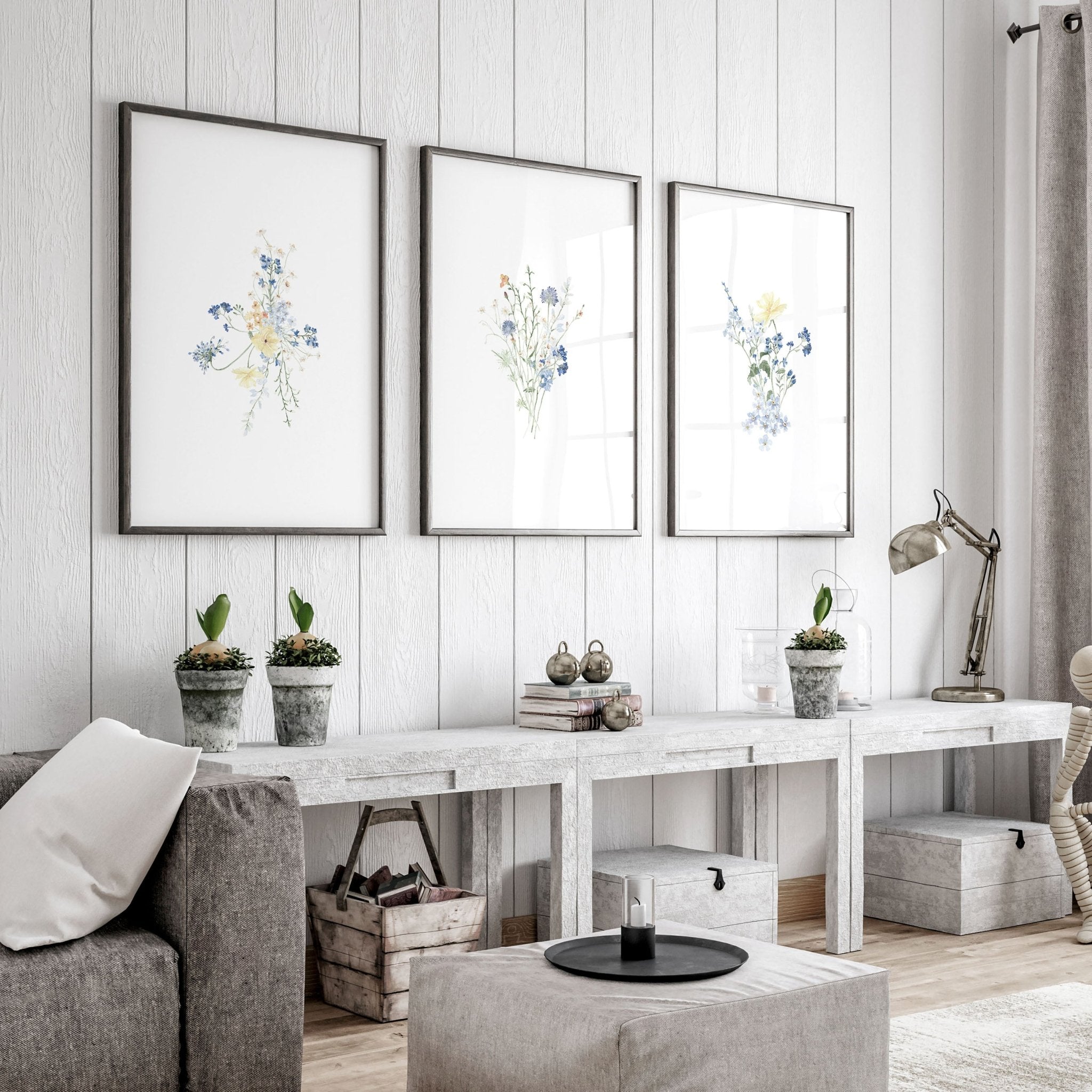 Greenery Prints | Set of 3 wall art prints
