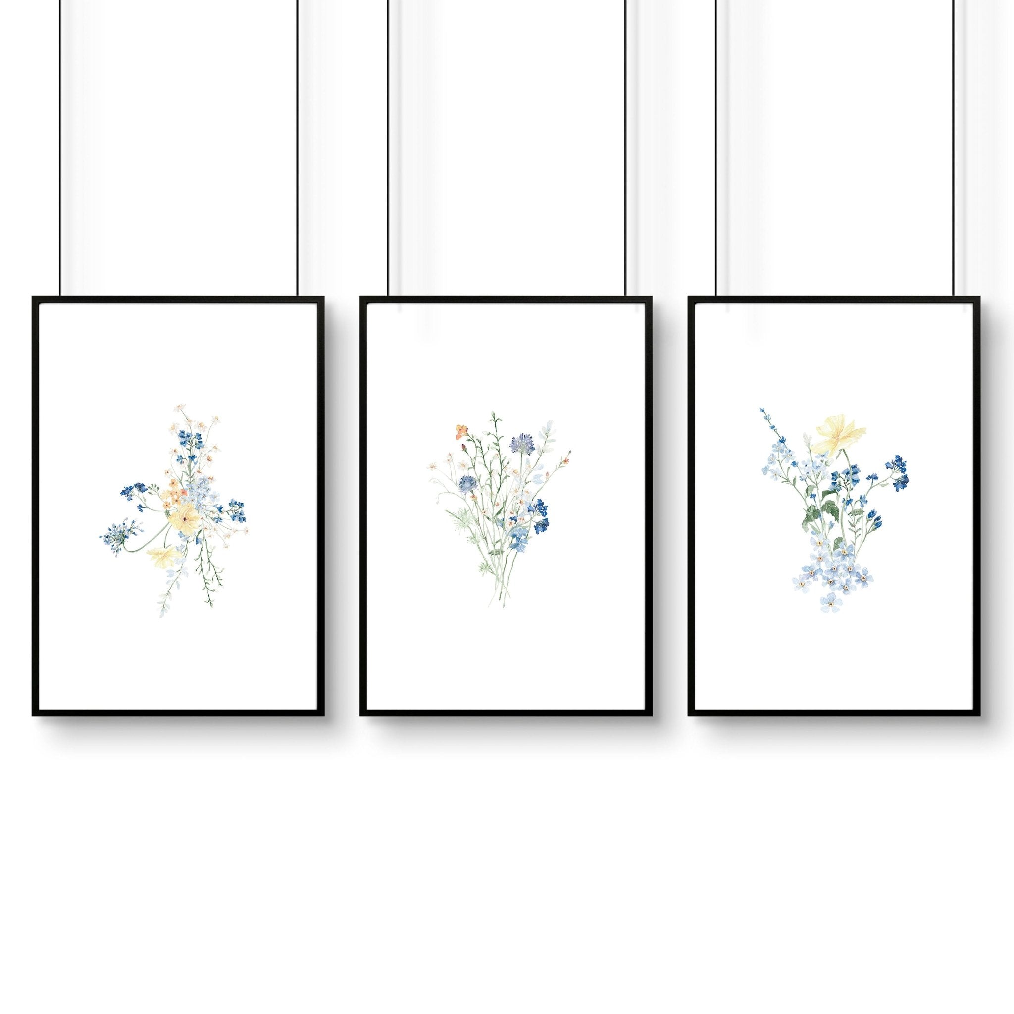 Greenery Prints | Set of 3 wall art prints