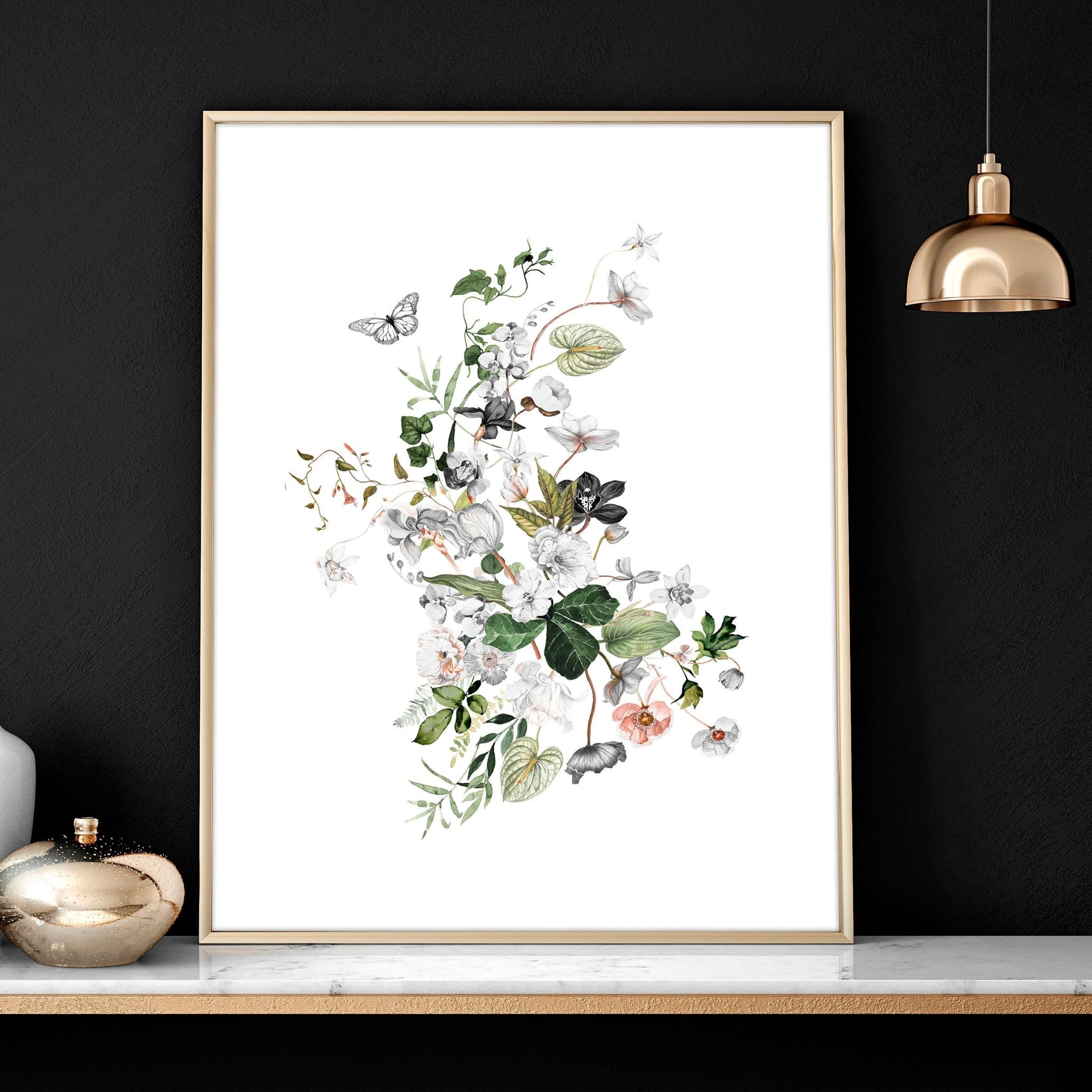 Greenery wall art | set of 3 wall art prints