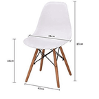 Halo Dining Table and Ghost Chair Set for 4 - Eiffel Plastic Chairs and a Rectangle Dining Table