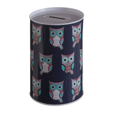 Happy Owls Large Money Tin - Nest UK
