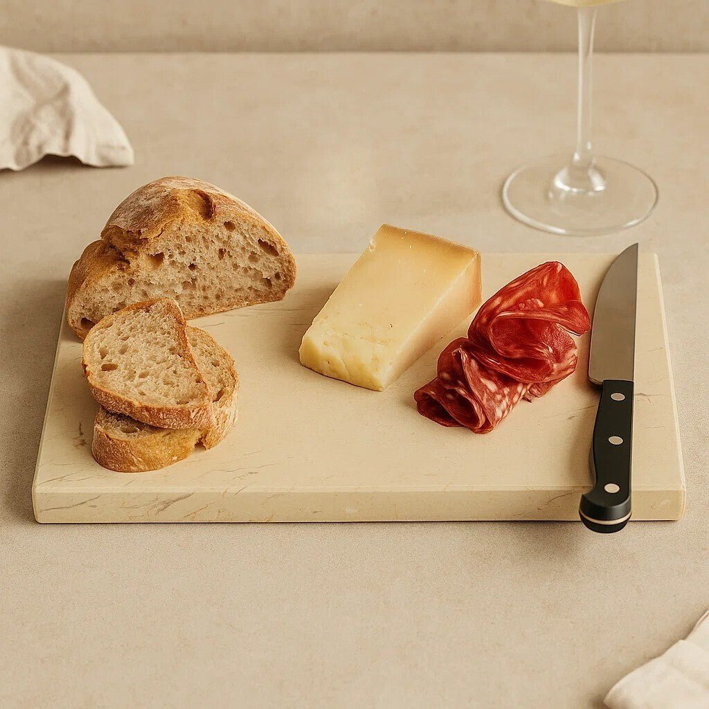 Himaya Champagne Marble Chopping And Serving Board - Nest UK