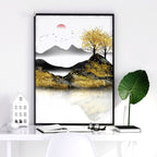 Home office decor ideas | set of 3 Japanese wall art