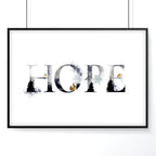 Xmas wall art print for Christmas decor