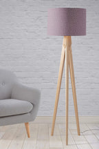 Purple Lampshade with a Modern Line Design, Ceiling  or Table Lamp Shade