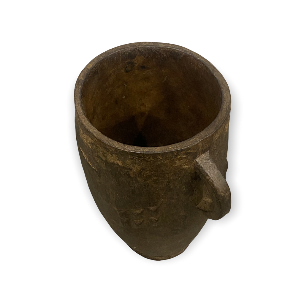 Zulu Milk Jug - hand carved (02)
