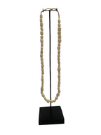 Kenya Beads Necklace  - Square bead white (48.1)