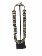 Kenya Beads - brown & white