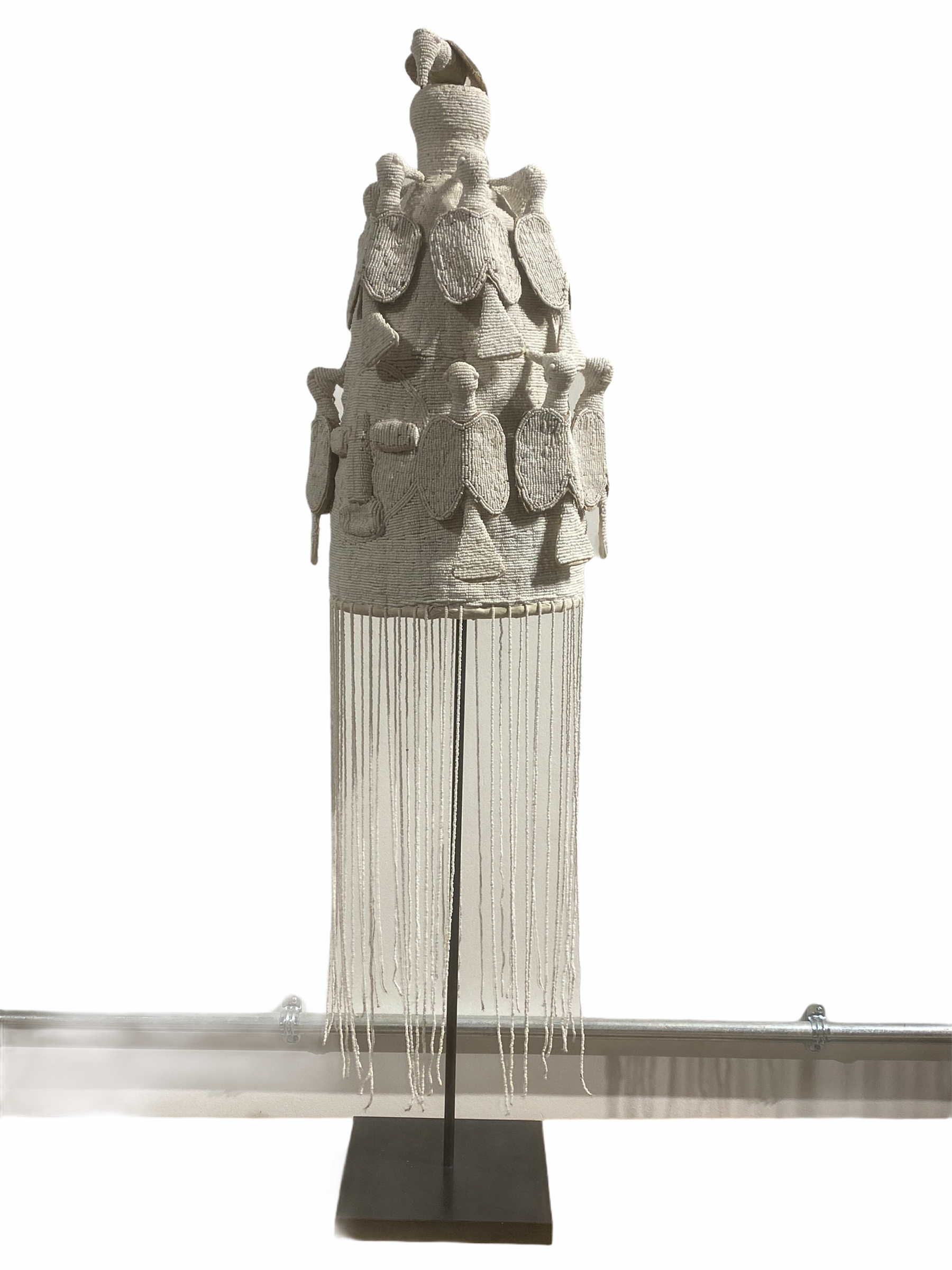 Yoruba Royal Crown - White