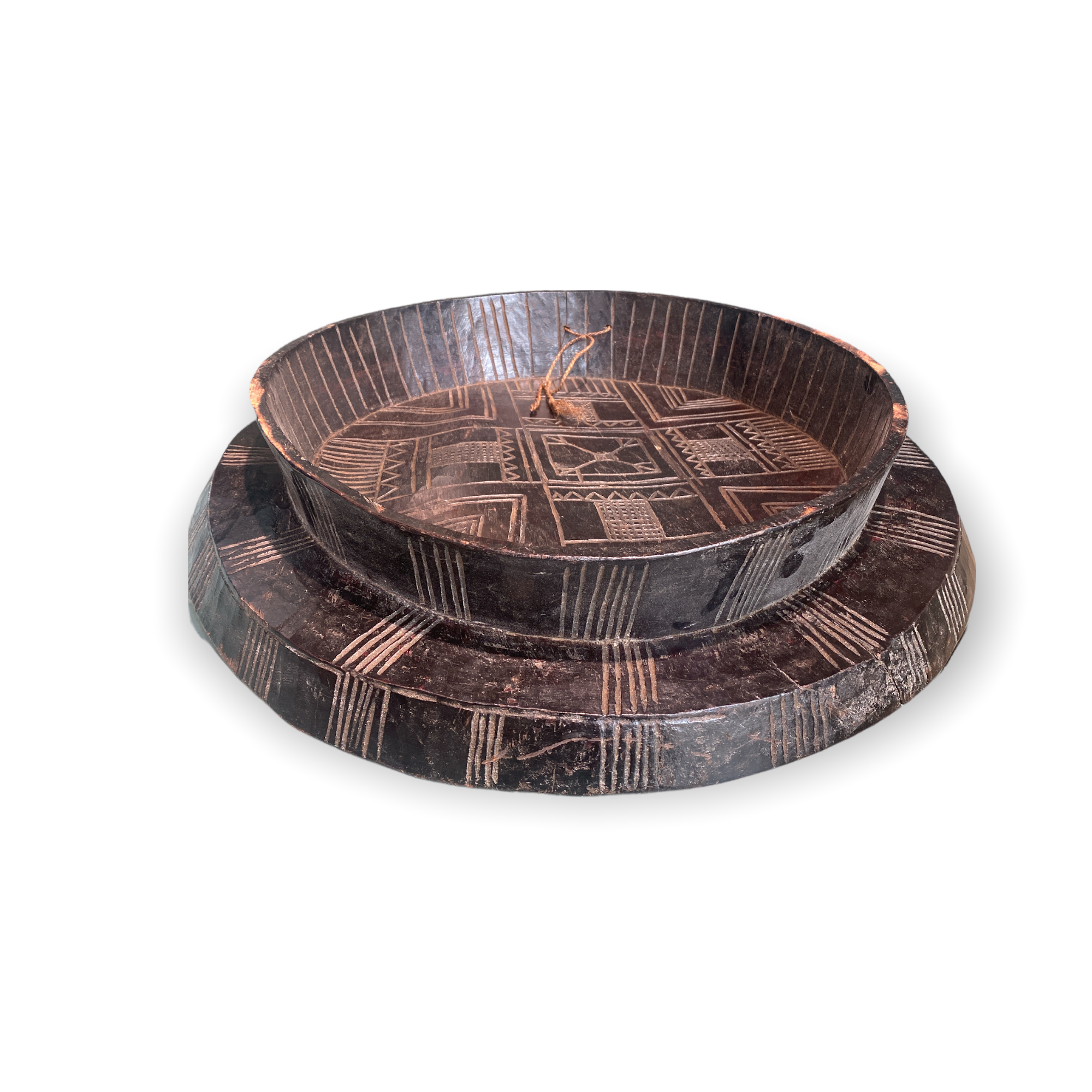 Vintage Ethiopian Gurage Enjera Coffee Tray 03