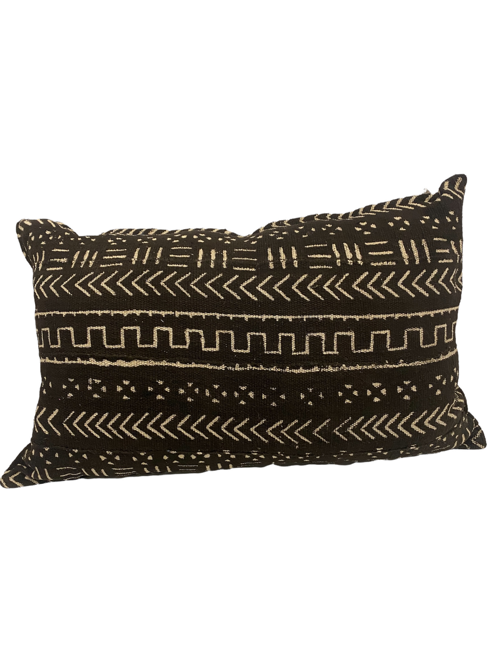 Mud Cloth Handwoven cushion - (184.10) Black
