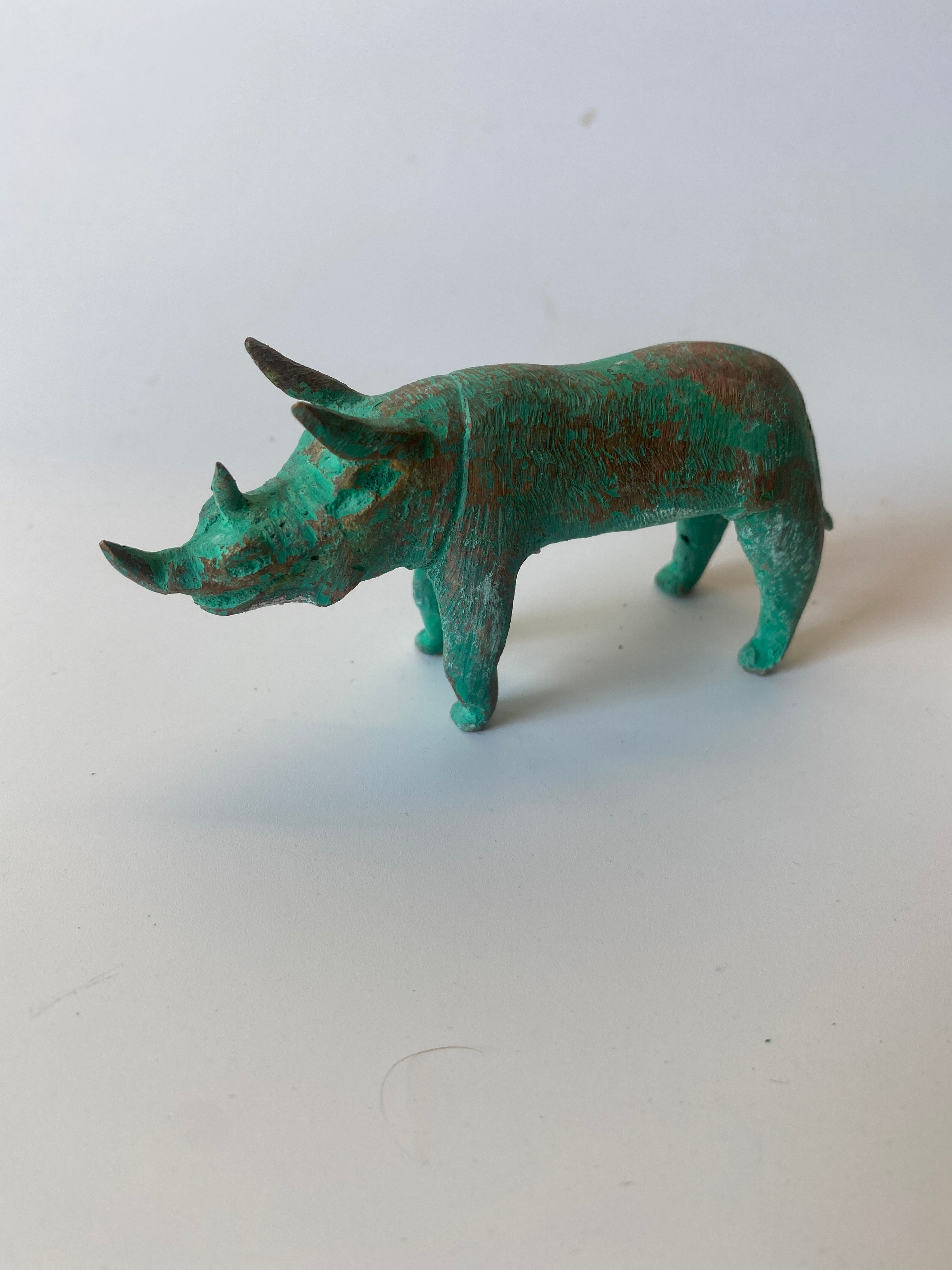 Tuareg Brass animals - Rhino
