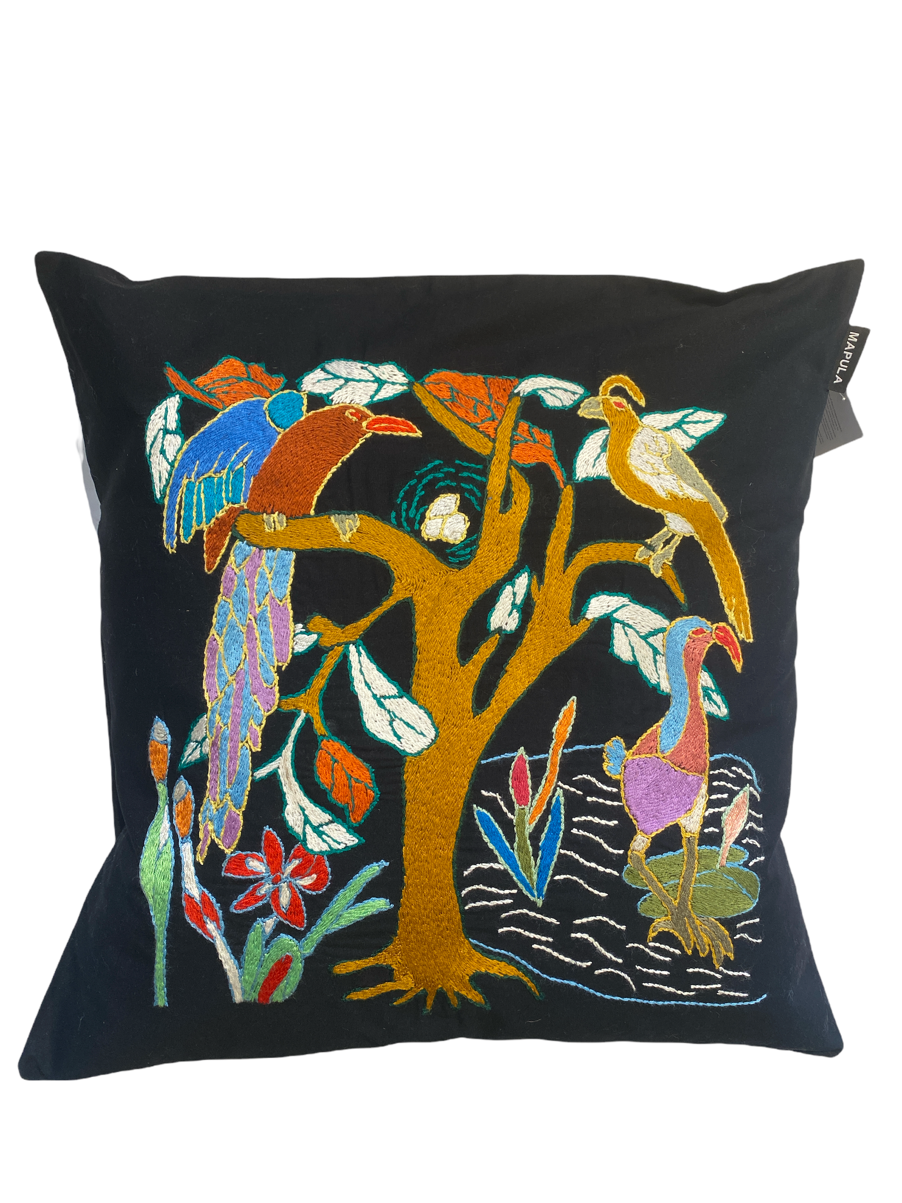 Mapula embroidered cushion 40x40 - South Africa