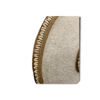 Cameroon Shield Round White with shells