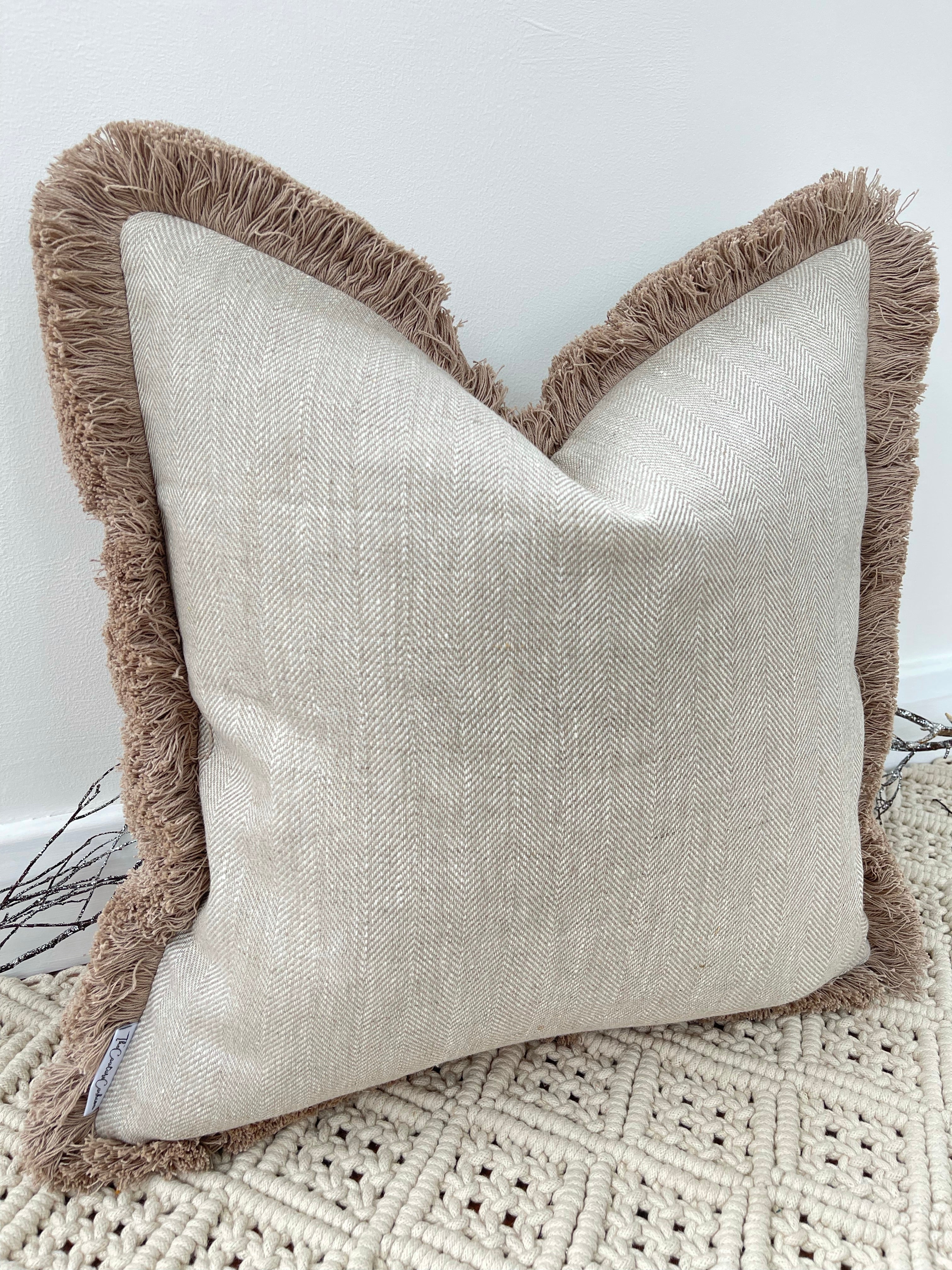 The Couture Cushion - The Linen Salton - Style No. 17