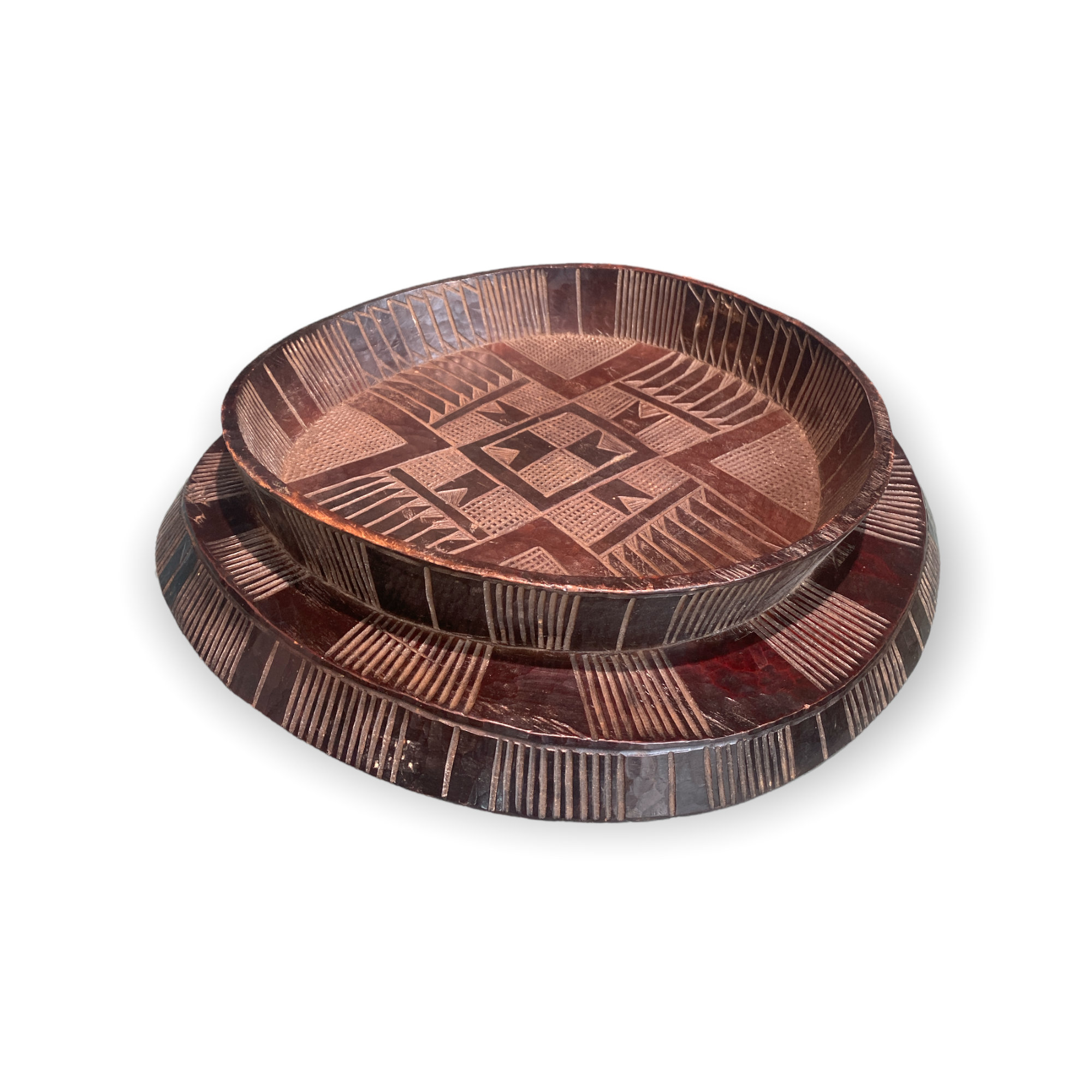 Vintage Ethiopian Gurage Enjera Coffee Tray 02