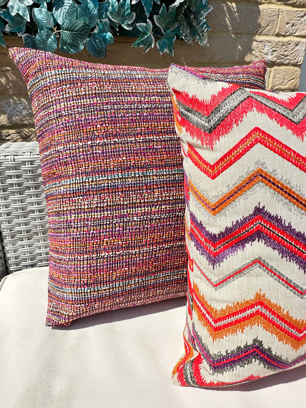 The Couture Cushion - The Outdoor Pink Jacquard - Style No. 78